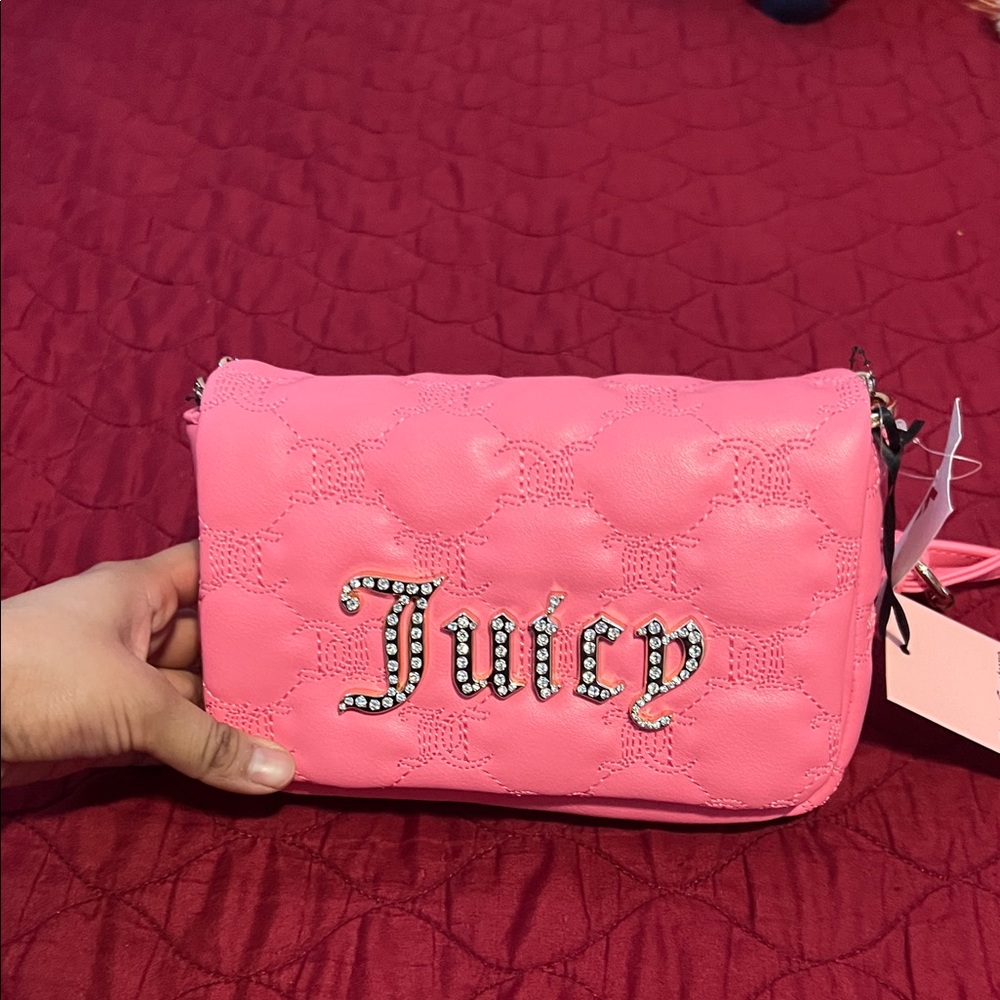 Juicy Couture Pink Embellished Clutch